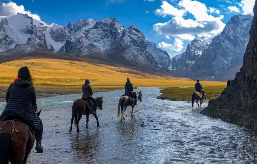 Dviejų pėrejų žygis žirgais Kirgizijoje, Tian Šanio kalnuose