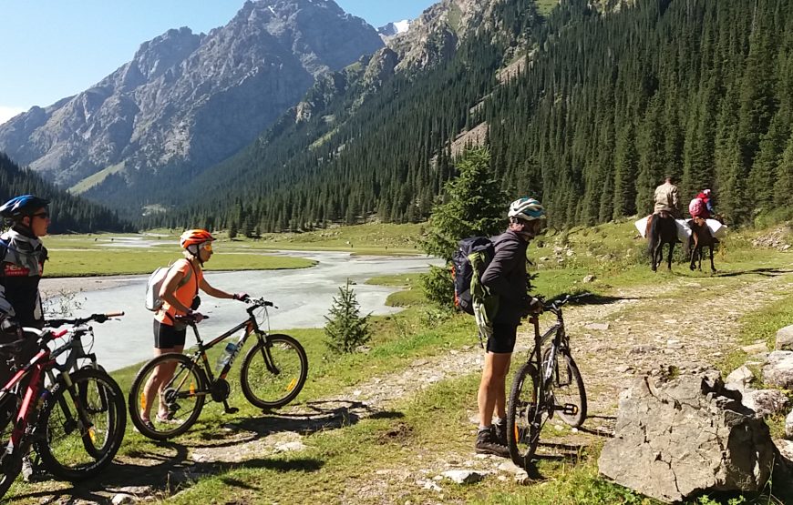 MTB dviračių turas Kirgizijoje, Tian Šanio kalnuose