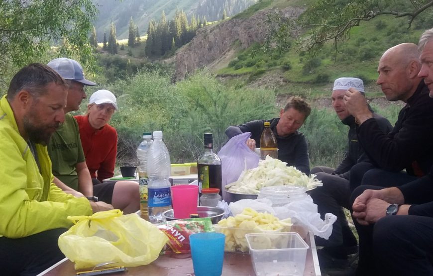 MTB dviračių turas Kirgizijoje, Tian Šanio kalnuose