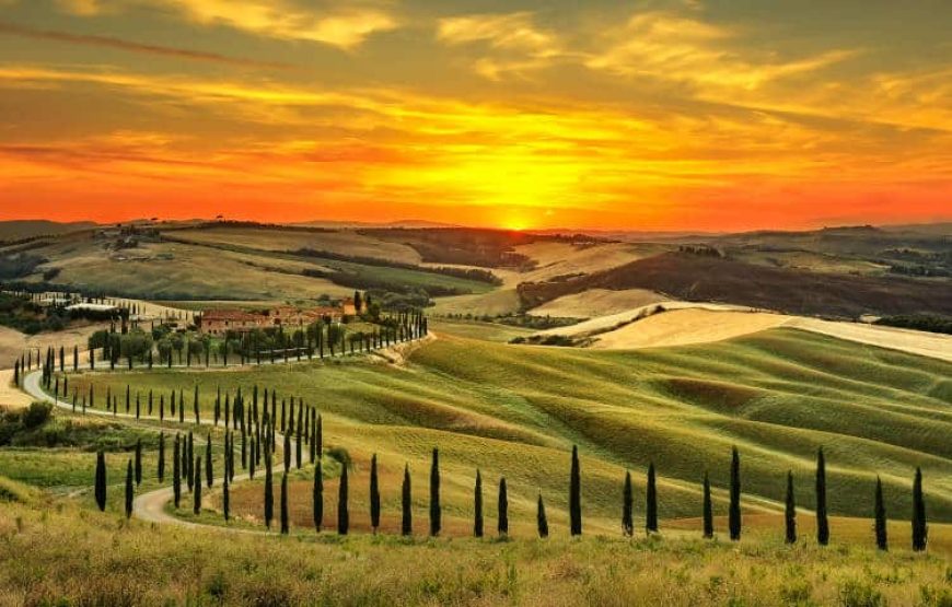 Sporto, gamtos, kalnų, jūros, gero oro, maisto ir vyno gurmanų dviračių turas  Toskanoje