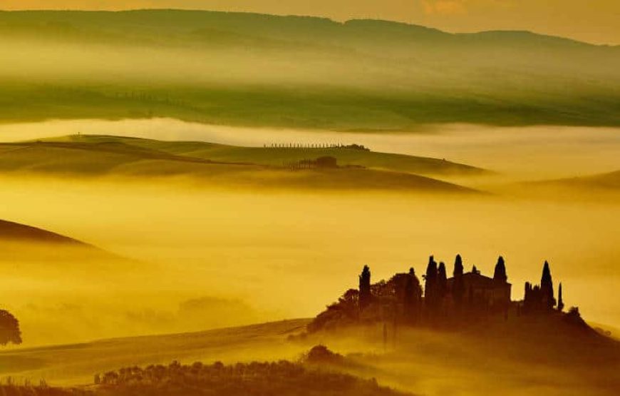 Sporto, gamtos, kalnų, jūros, gero oro, maisto ir vyno gurmanų dviračių turas  Toskanoje